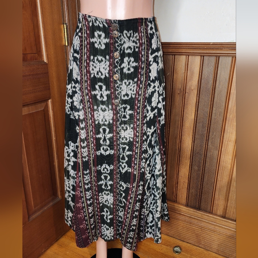 Synergy Turning Art Into Clothing Cotton Ethnic Skirt Size M